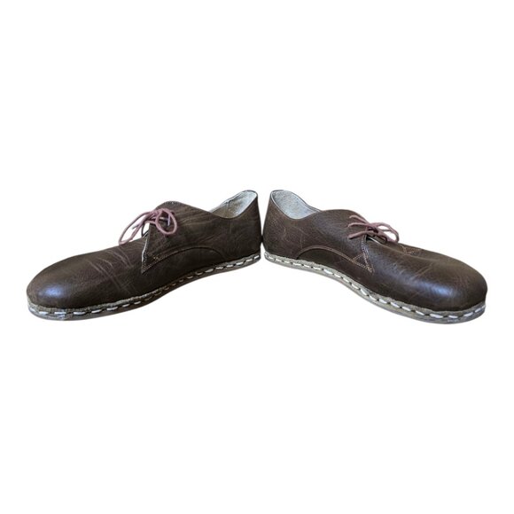 Men's Atlantis Handmade Coffee Oxford Shoes - Picture 5 of 5